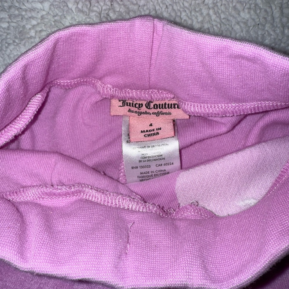 NWOT Juicy Couture Pink 2Pc Outfit Toddler Girl size 4 - Picture 2 of 2